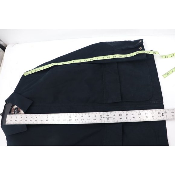 A.P.C. men's 38 long sleeve flannel lined full zip collared jacket patch pockets - Picture 8 of 13